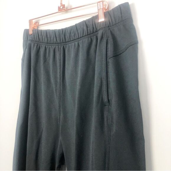 LULULEMON | LA Wide Leg Crop Pants Black With Red Logo Women’s Size 10 - Picture 4 of 12